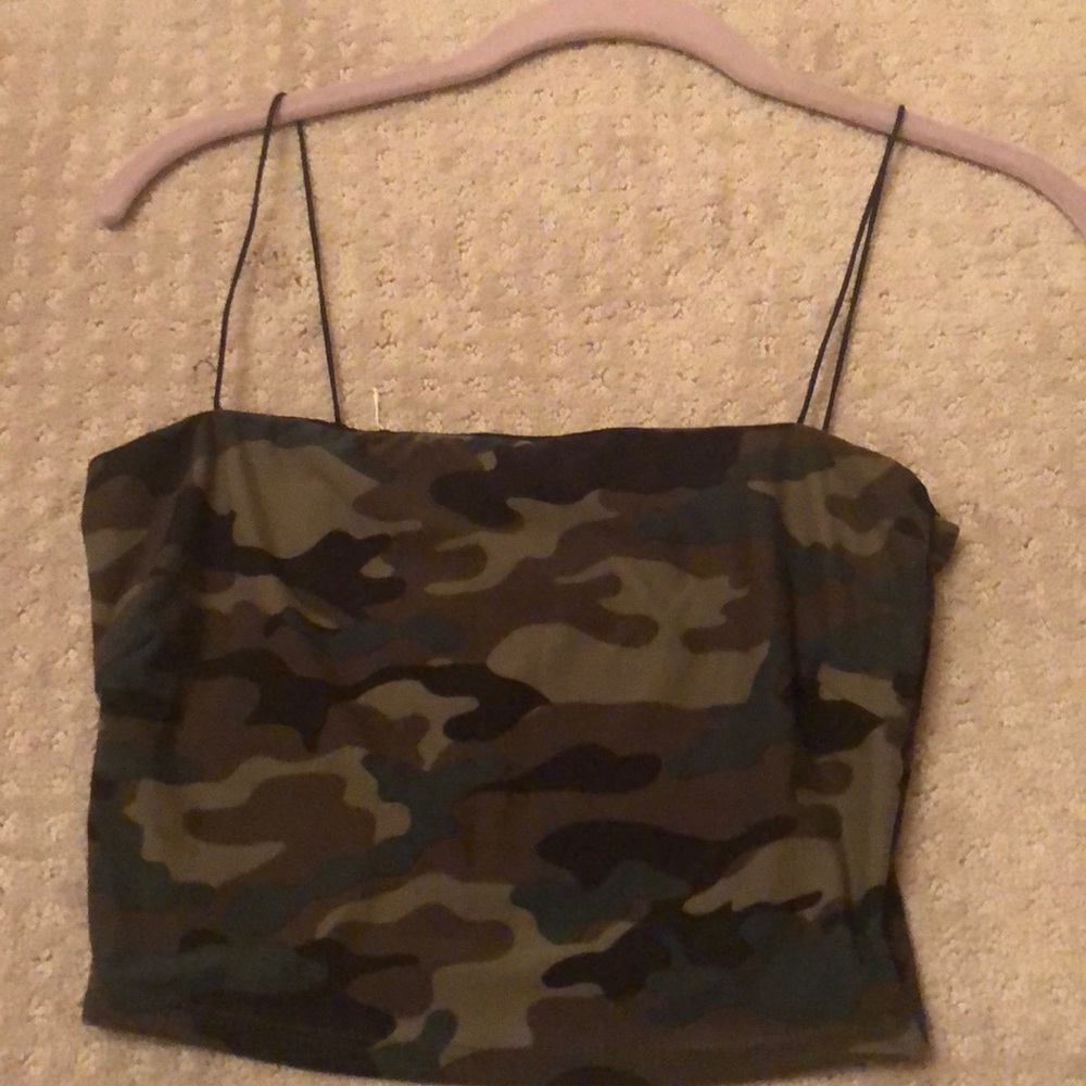 Camo crop Top